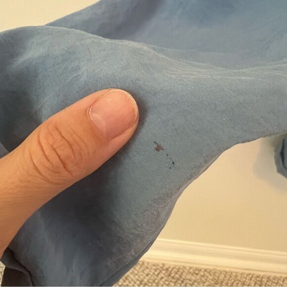 Zara Belted Jumpsuit in Blue Size Large Sleeveless - Picture 11 of 11